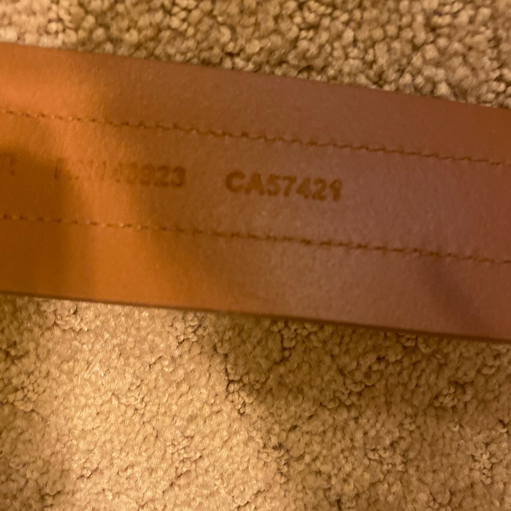 NWT LOFT - Cognac Leather 2” width Belt, Size: XL-XXL - Picture 5 of 6